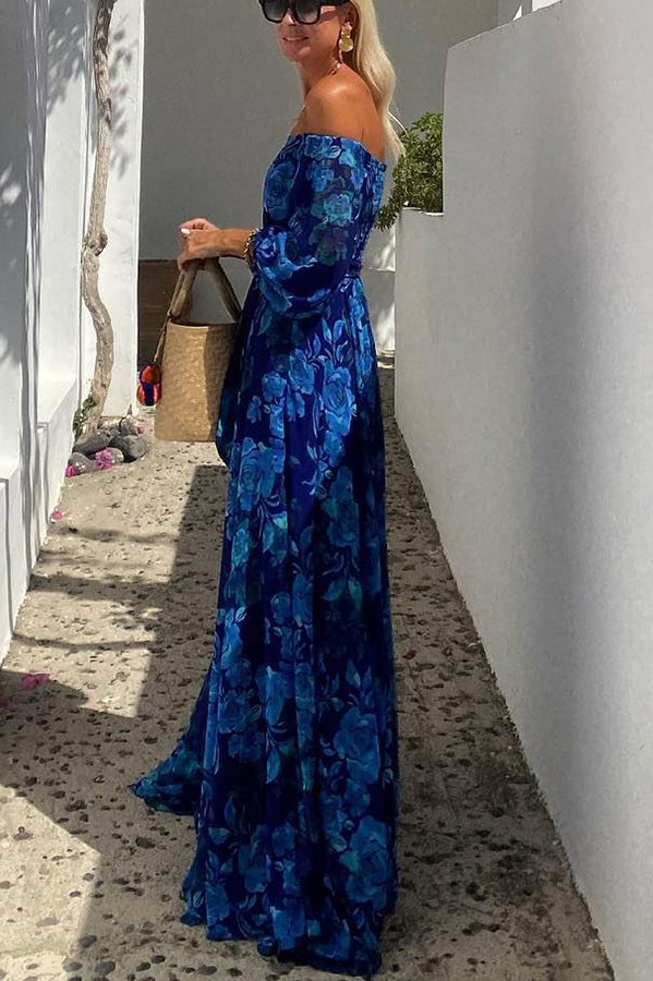 Elegancia floral con hombros al descubierto — modelo Vestido Francesca™ (imagen 3)