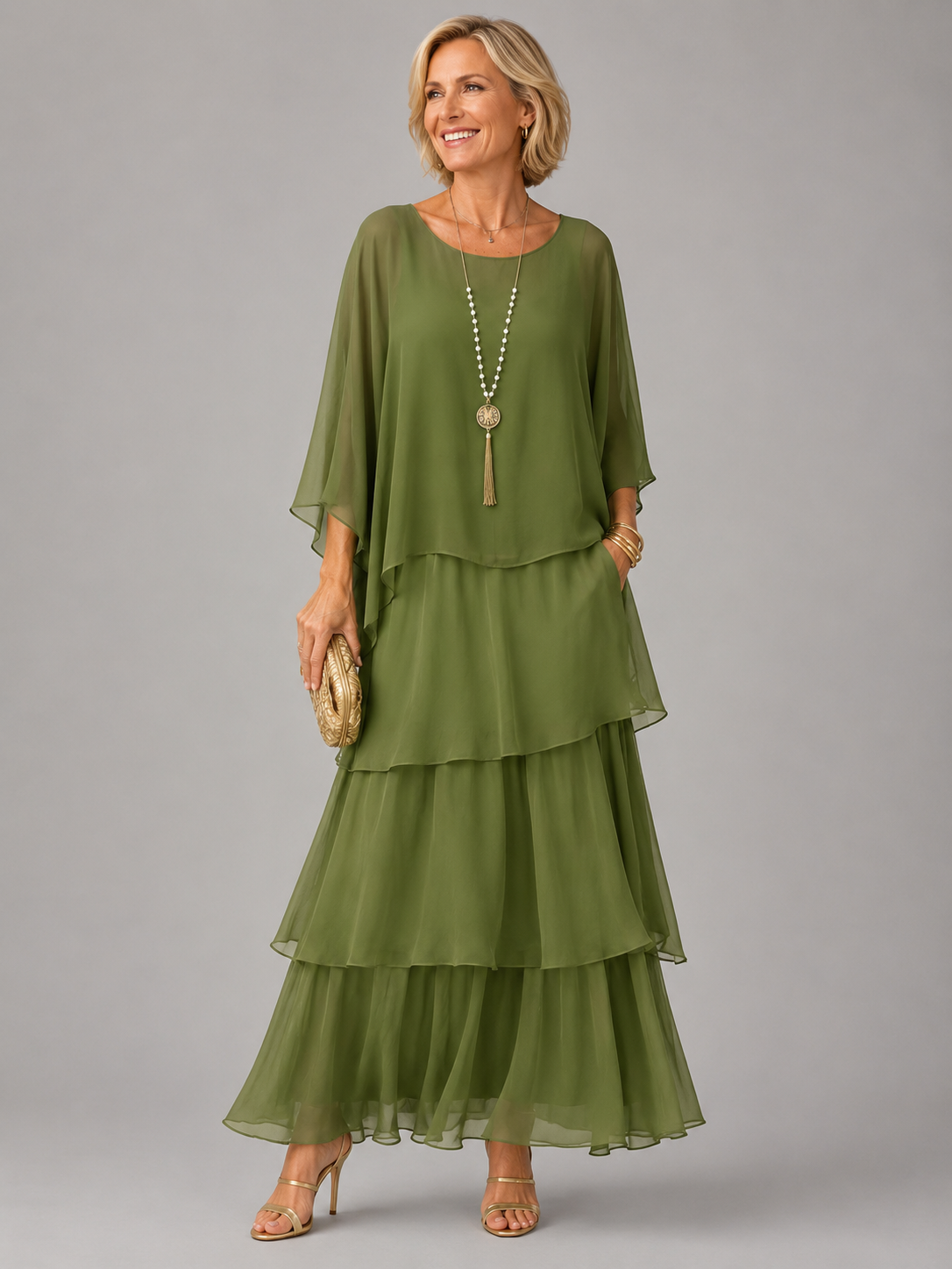Vestido largo elegante y fluido — modelo Lara™ (imagen 2)