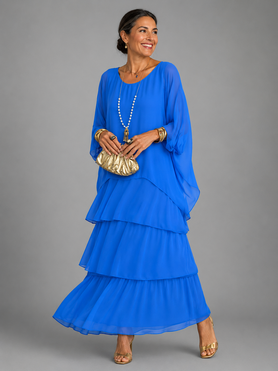 Vestido largo elegante y fluido — modelo Lara™ (imagen 5)