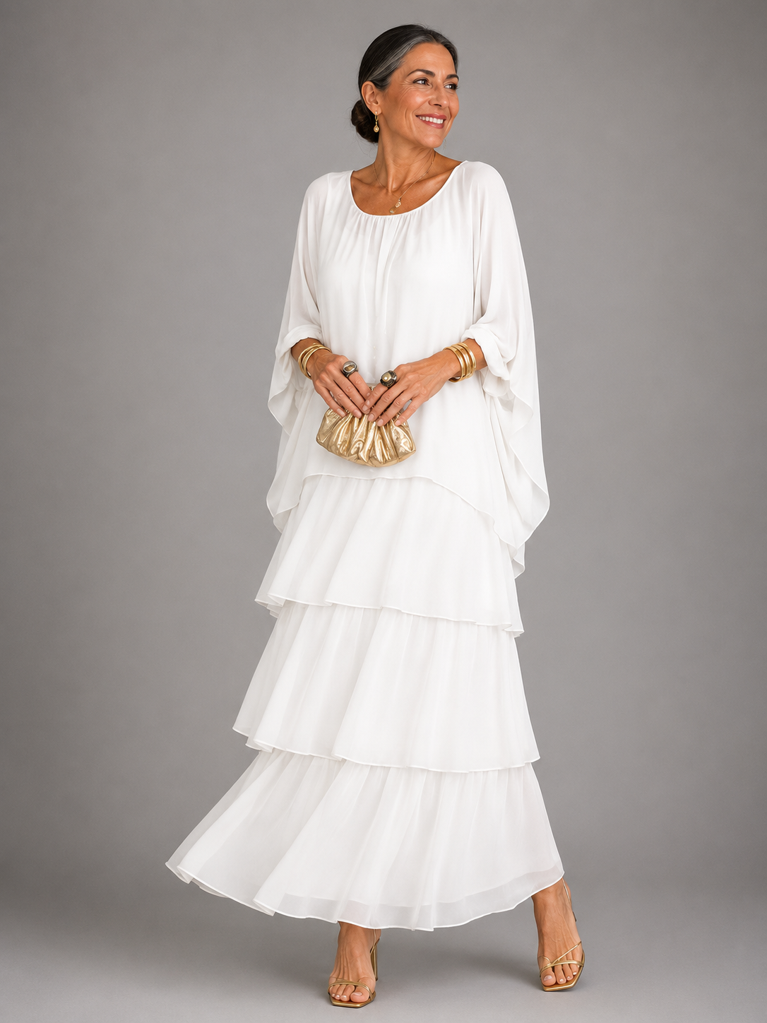 Vestido largo elegante y fluido — modelo Lara™ (imagen 6)
