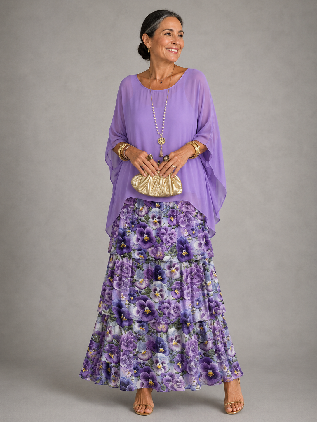 Vestido largo elegante y fluido — modelo Lara™ (imagen 11)