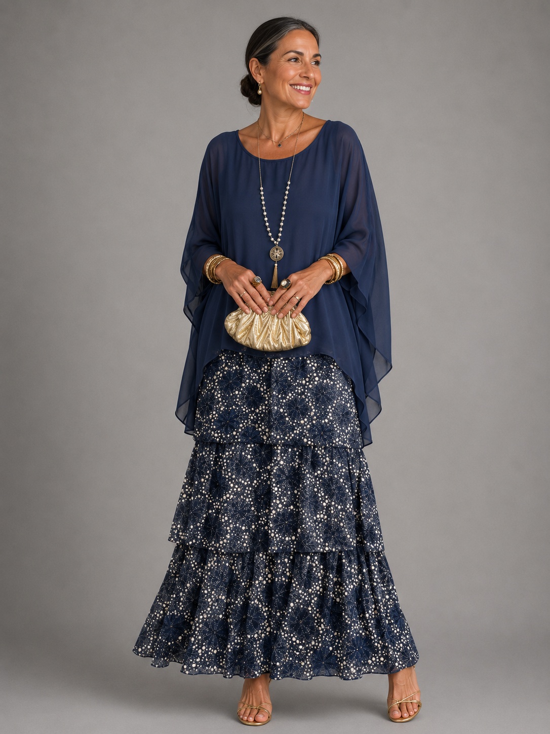 Vestido largo elegante y fluido — modelo Lara™ (imagen 10)