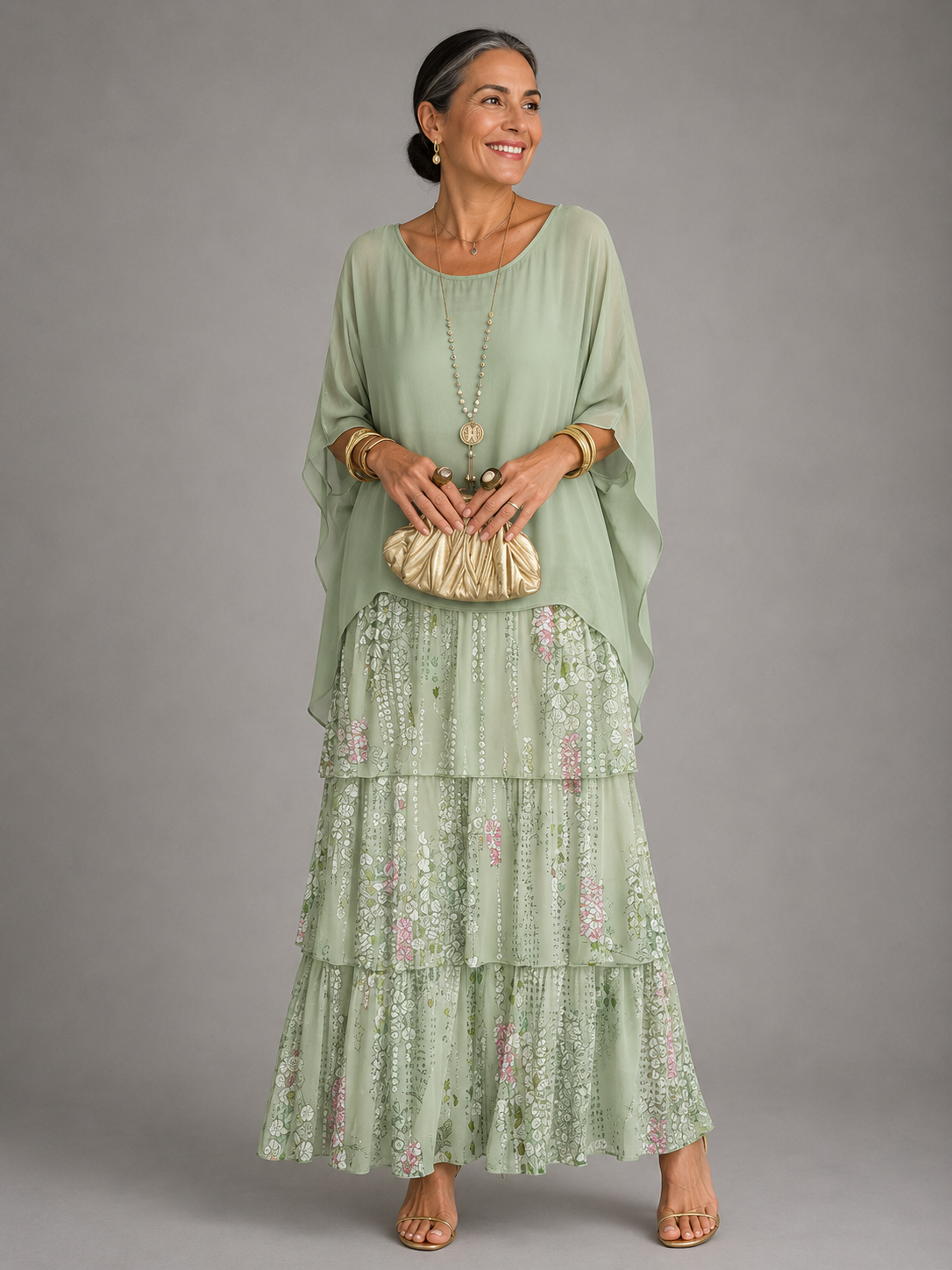 Vestido largo elegante y fluido — modelo Lara™ (imagen 12)