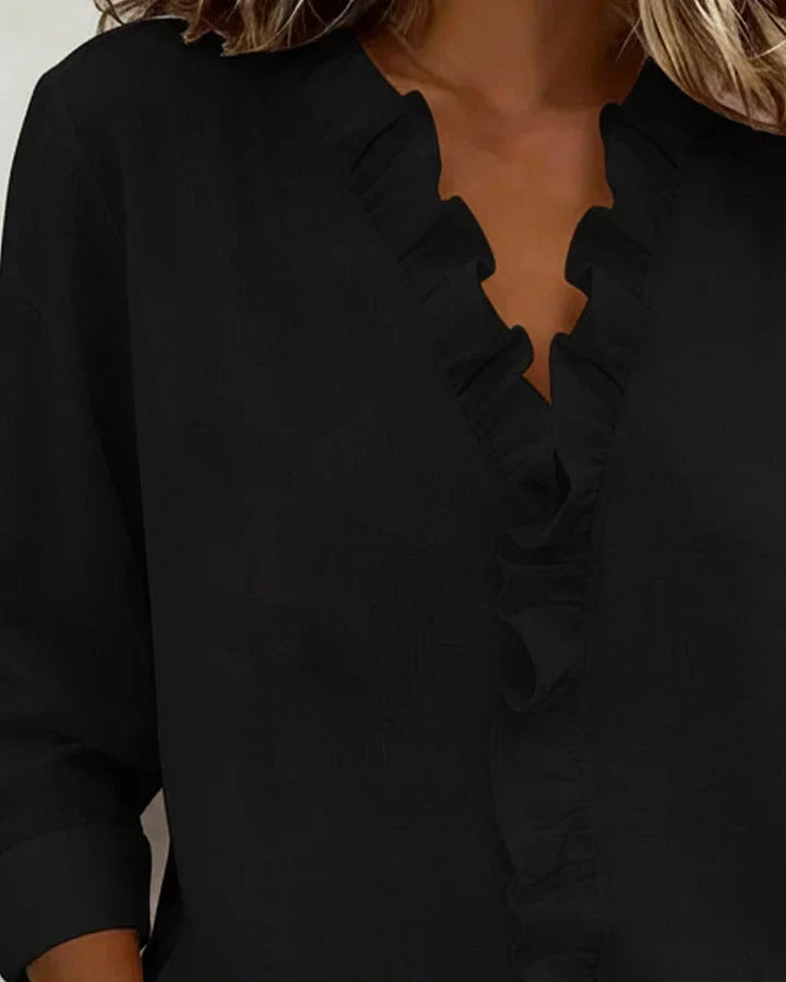Maria · Blusa con volantes y cuello (imagen 7)
