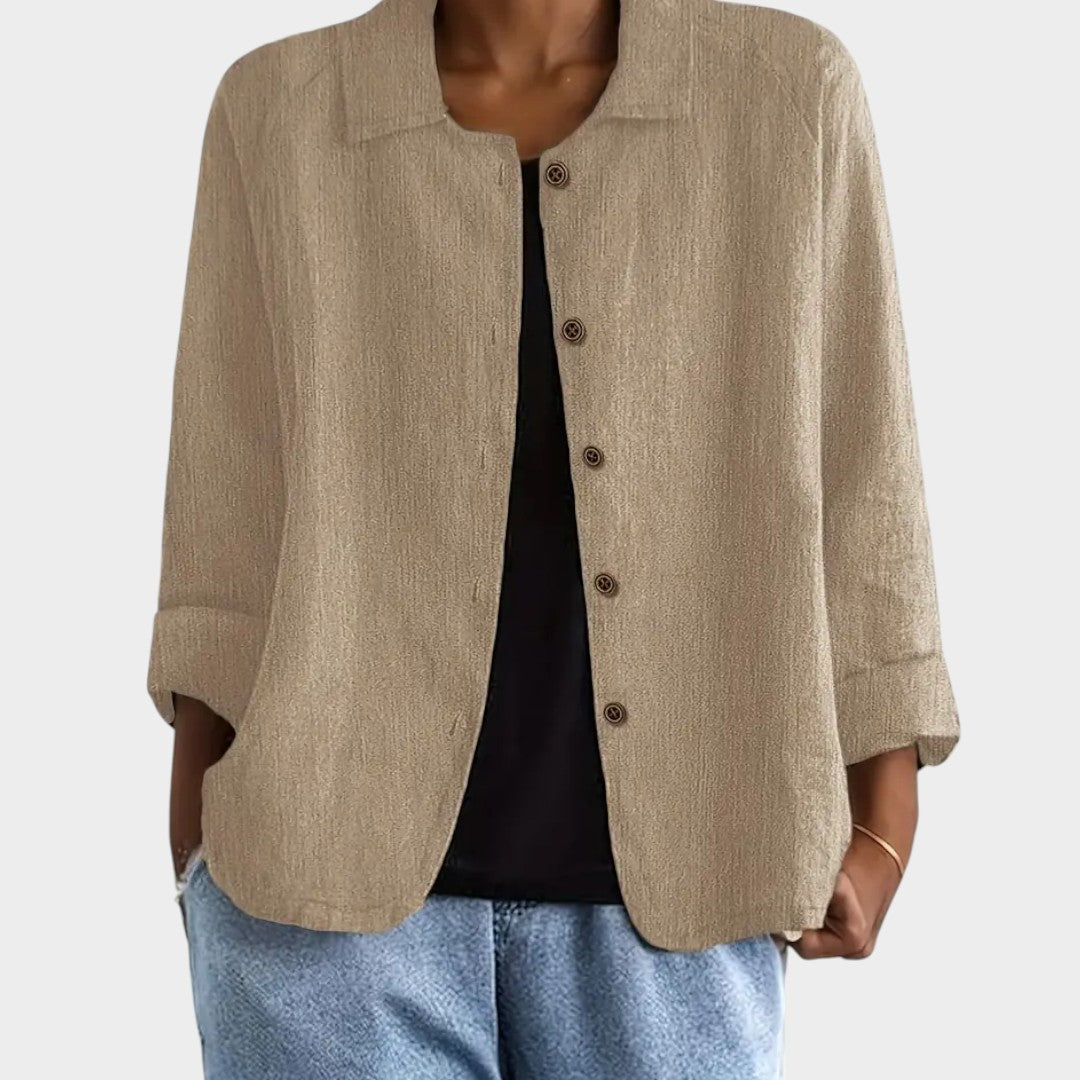 Chaqueta de lino — modelo Sofia™ (imagen 2)