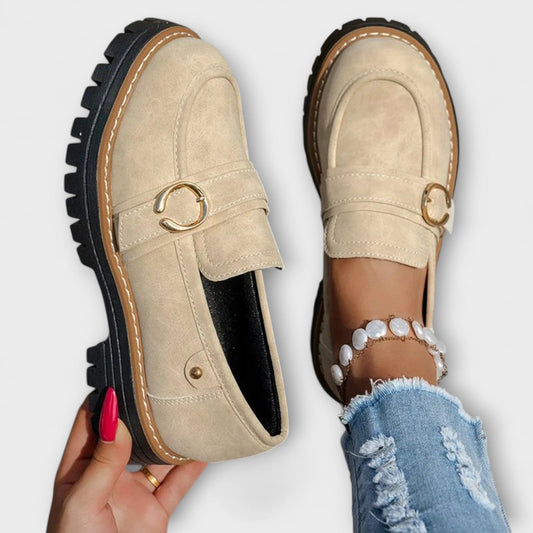 Mocasines Casual de Punta Redonda — modelo Lora™