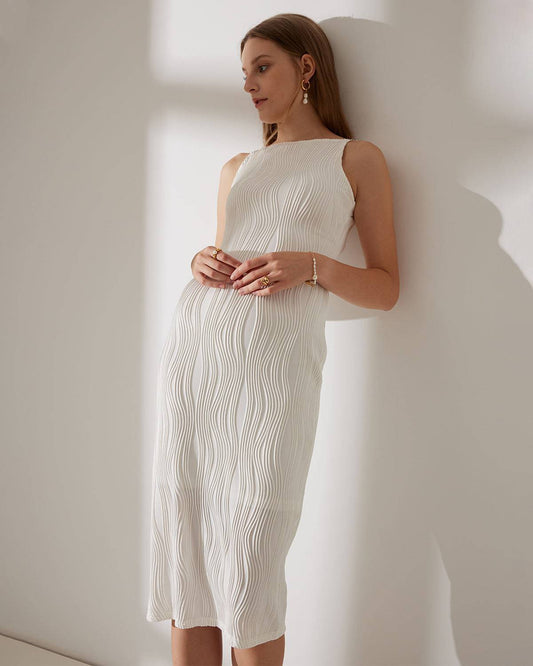 Elegancia sutil y textura sofisticada — modelo Vestido Laura™