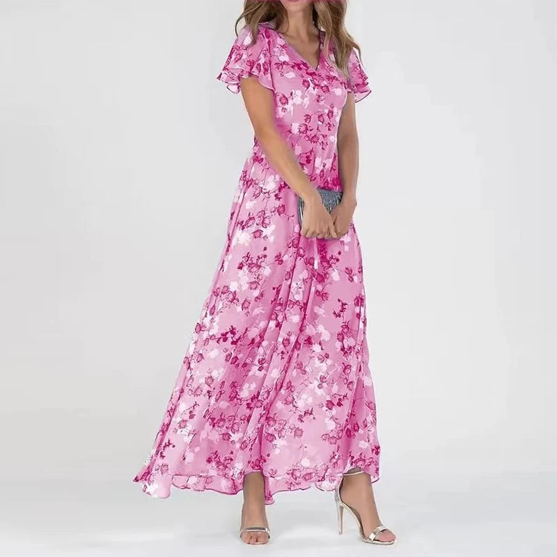 Silueta floral con acabado impecable — modelo Vestido Daniela™ (imagen 4)