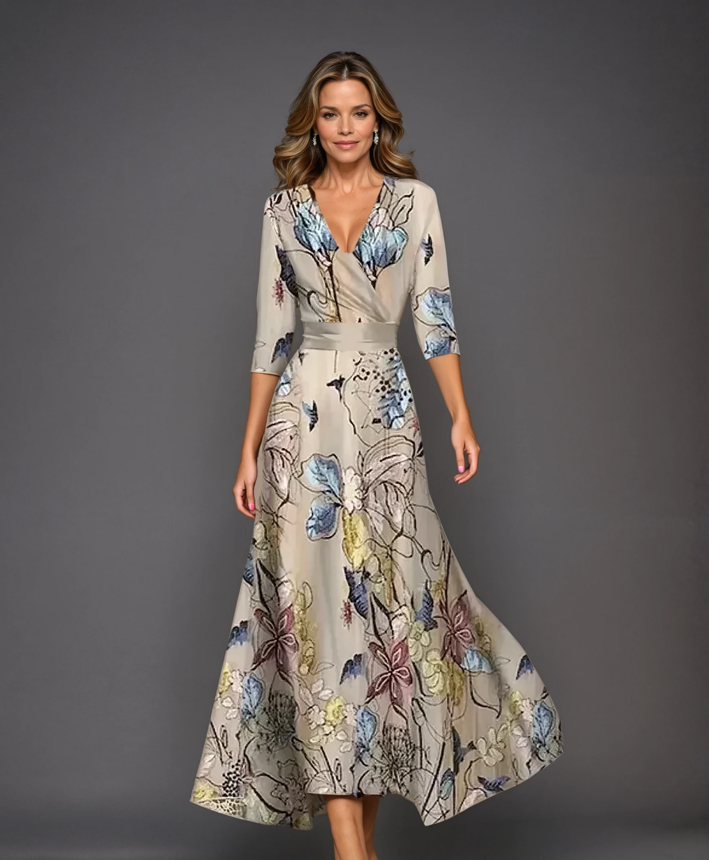 Detalle floral que potencia tu belleza — modelo Vestido Paula™ (imagen 2)