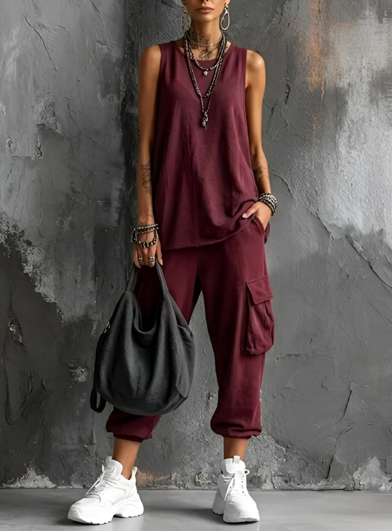 Conjunto casual de confort urbano — modelo Valentina (imagen 8)