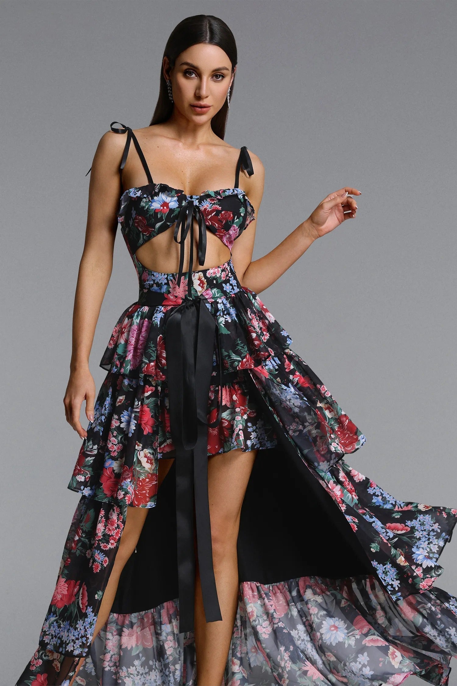Elegancia Floral que Deslumbra — modelo Vestido Valeria™ (imagen 2)