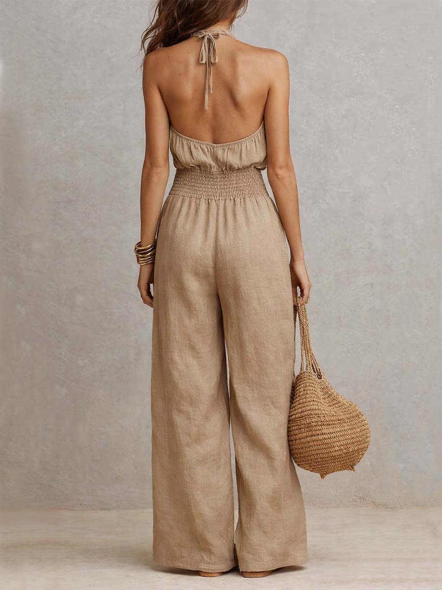 Lara - Mono Boho Casual con Escote Halter y Fluido (imagen 7)