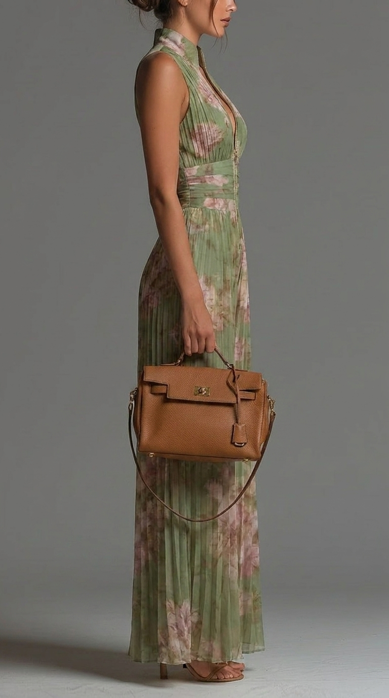Nicole - Mono Plisado Floral Fucsia (imagen 11)