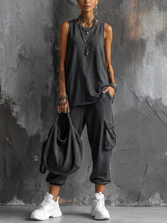 Conjunto casual de confort urbano — modelo Valentina