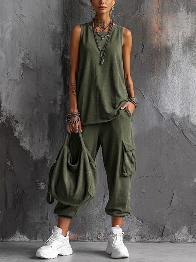 Conjunto casual de confort urbano — modelo Valentina (imagen 2)