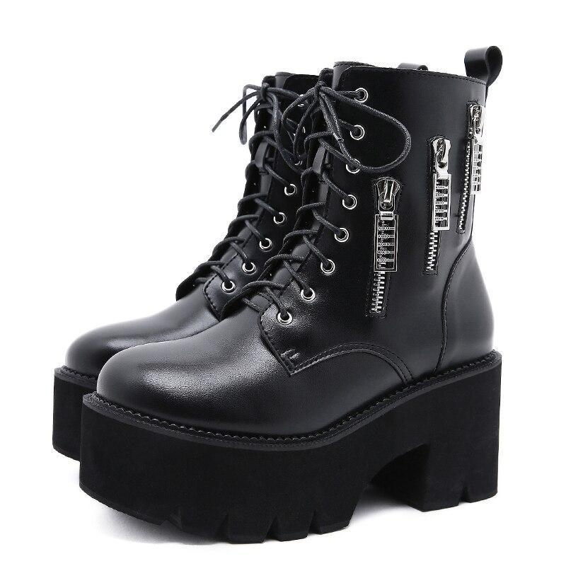 Botas de plataforma con cremallera — modelo Nora (imagen 2)