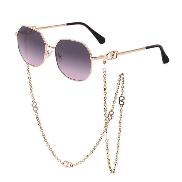 Gafas de sol de metal con lente degradada — modelo Stormi (imagen 8)