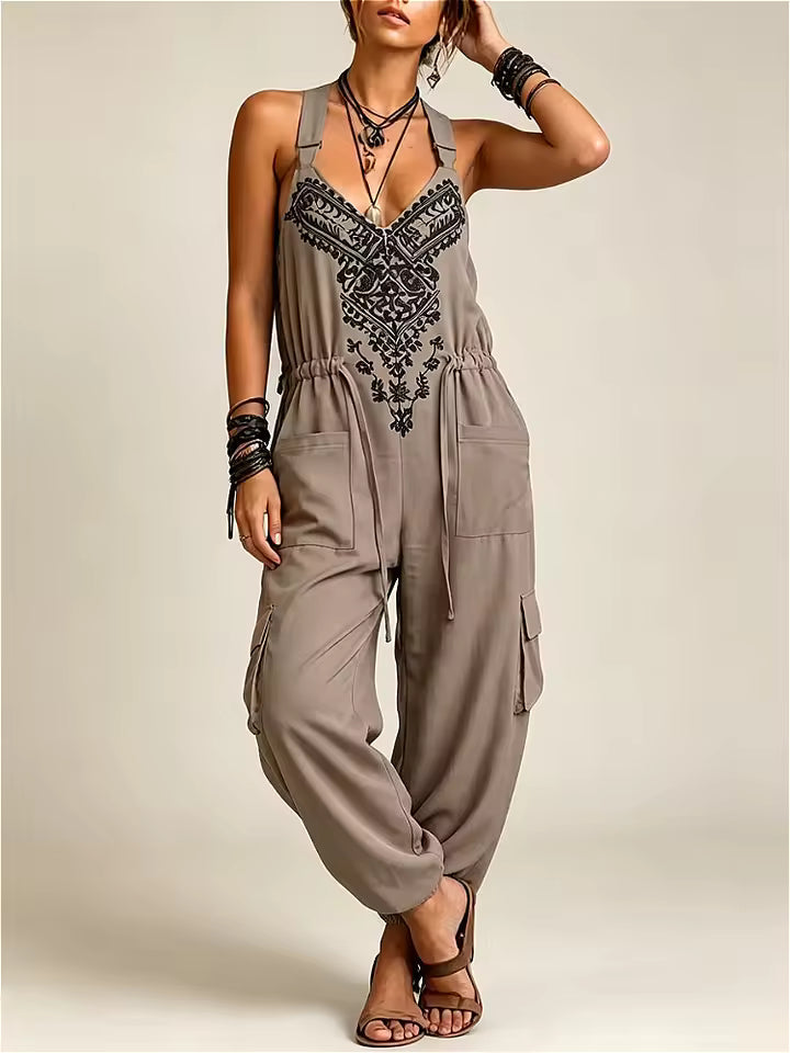 Rebeca - Mono Bohemio Bordado de Silueta Fluida (imagen 8)