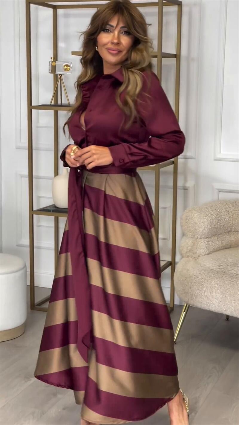 Diseño rayado con aire sofisticado — modelo Vestido Bianca (imagen 3)