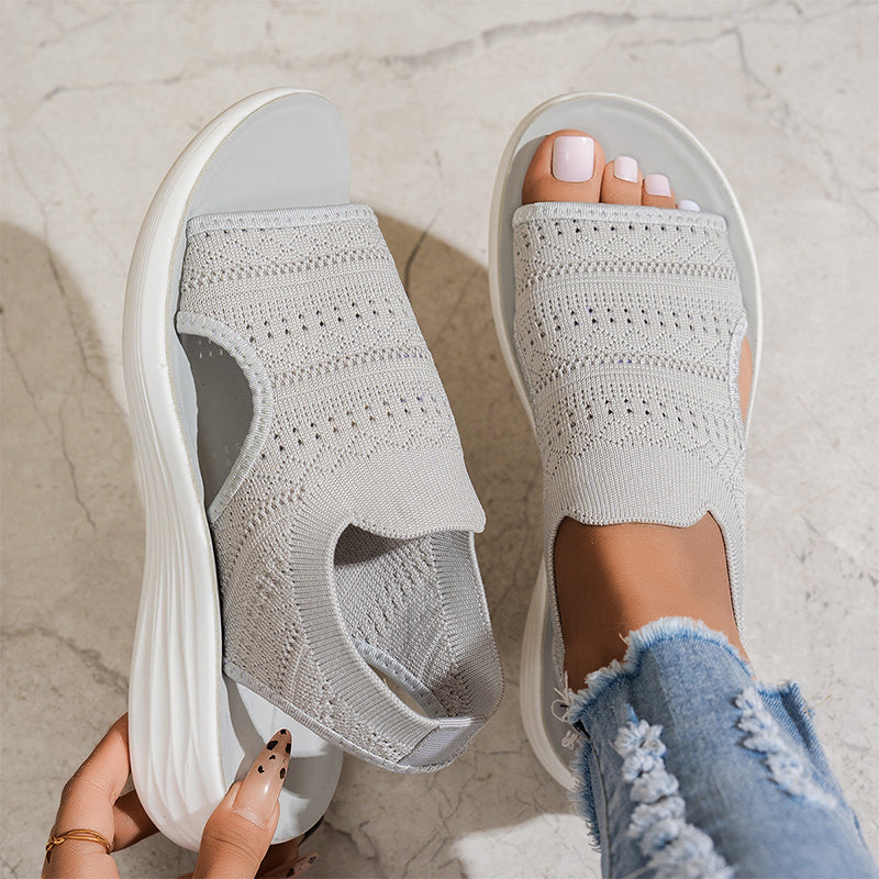Sandalias con plataforma transpirable — modelo Zina (imagen 2)