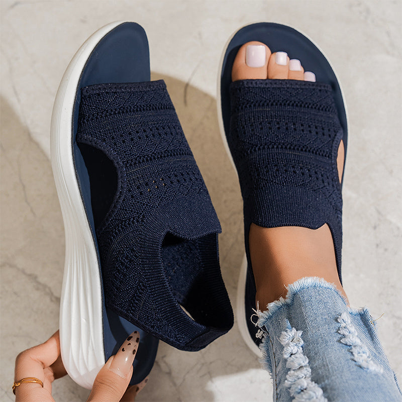 Sandalias con plataforma transpirable — modelo Zina (imagen 3)